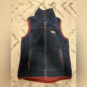 Ll bean Sherpa navy vest